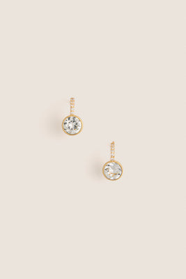 Crystal Bezel Mini Drop Earrings | Tuckernuck (US)