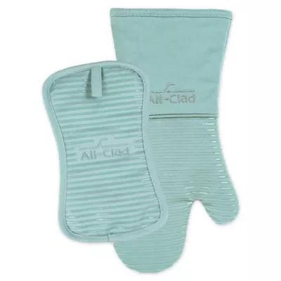 All-Clad 2-Piece Silicone Oven Mitt and Pot Holder Set | Bed Bath & Beyond | Bed Bath & Beyond