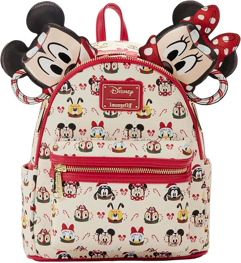 Loungefly Disney Hot Cocoa Double Strap Shoulder Bag and Ear Headband Set, Multi | Amazon (US)