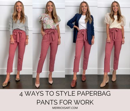4 ways to style paperbag pants for work wear and the office 

#LTKworkwear #LTKstyletip #LTKSeasonal
