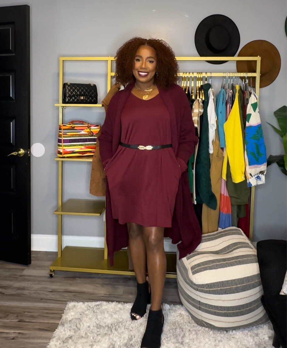 Monochrome burgundy fall inspired outfit 

#LTKstyletip #LTKmidsize