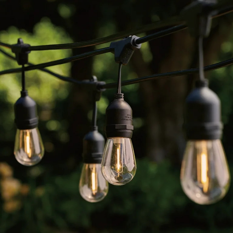 Better Homes & Gardens Commercial Grade Shatterproof LED Edison Outdoor String Lights, Heavy Duty... | Walmart (US)