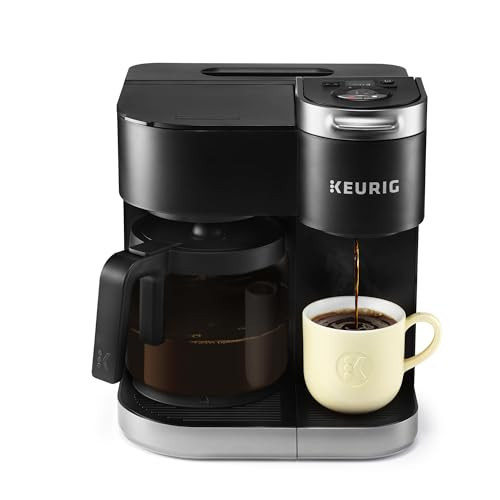 Keurig K-Duo Single Serve K-Cup Pod & Carafe Coffee Maker, with Multiple Brew Sizes, 60oz Removable Reservoir, Programmable Auto Brew Carafe, (Gen 1), Black | Amazon (US)