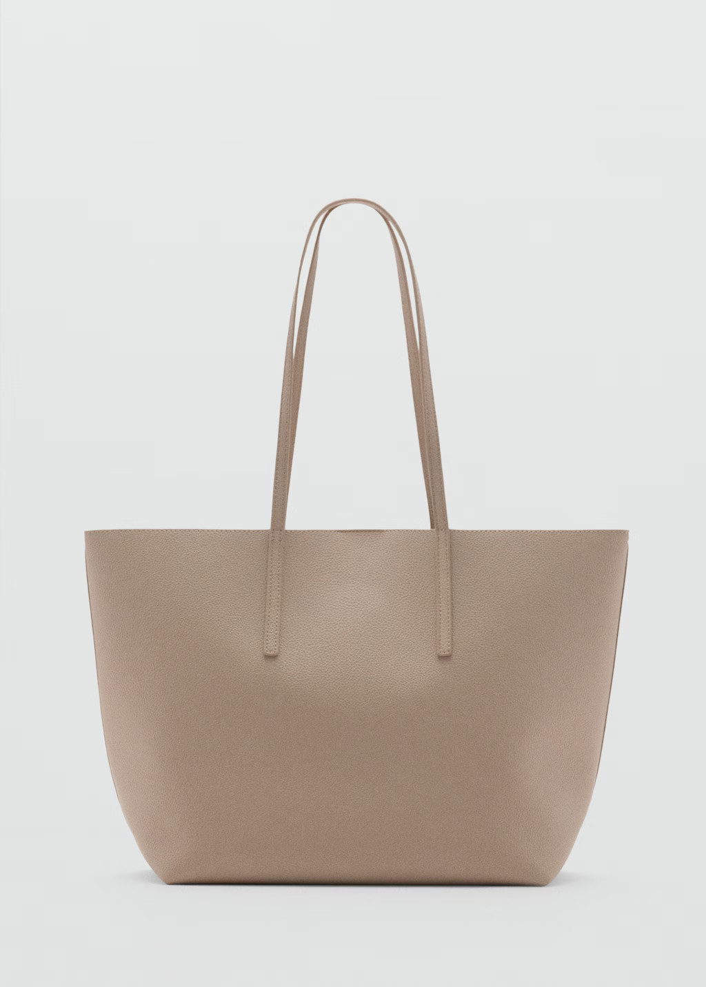 Sac shopper effet grainé - Femme | MANGO France métropolitaine | MANGO (FR)