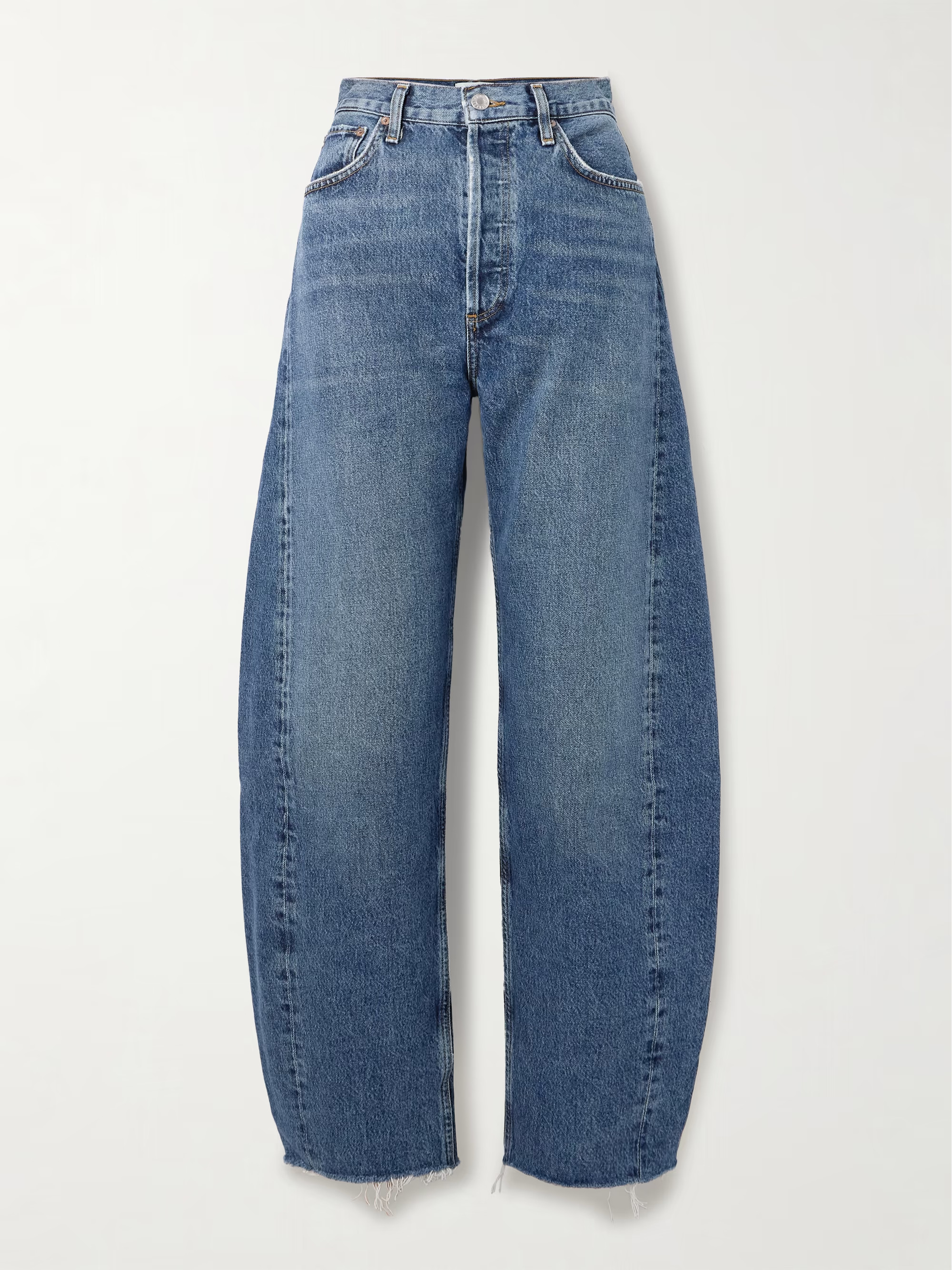 Luna cropped high-rise tapered organic jeans | NET-A-PORTER APAC