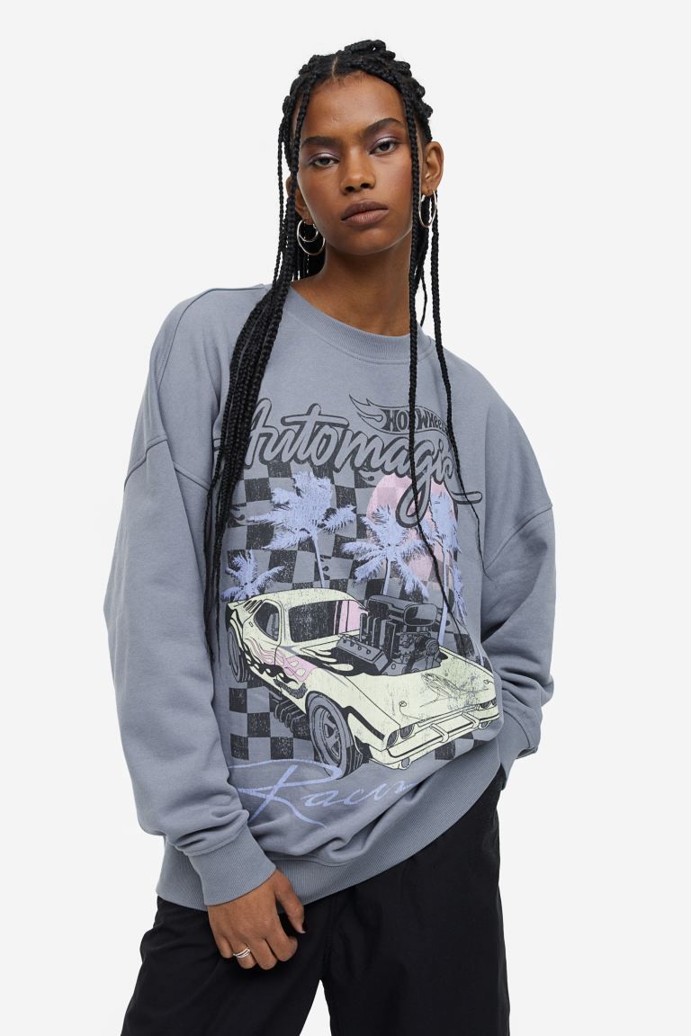 Oversized Printed Sweatshirt | H&M (US + CA)