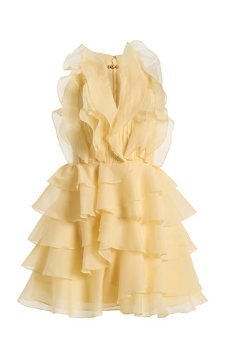 Exclusive Cleo Ruffled Chiffon Mini Dress | Moda Operandi (Global)