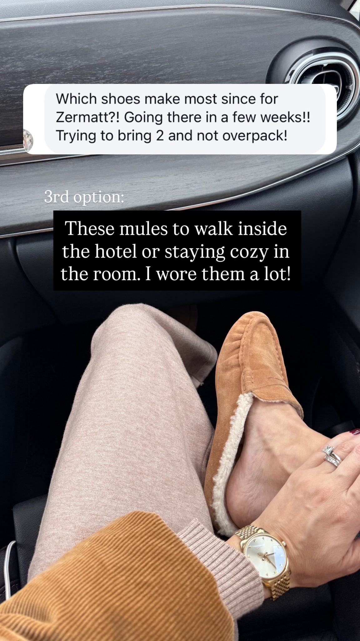 Cozy , warm & stylish mules I took to Europe with me. 
These are so warm and so stylish 
Very elegant mules that goes with so many outfits 


#LTKHoliday #LTKGiftGuide #LTKTravel