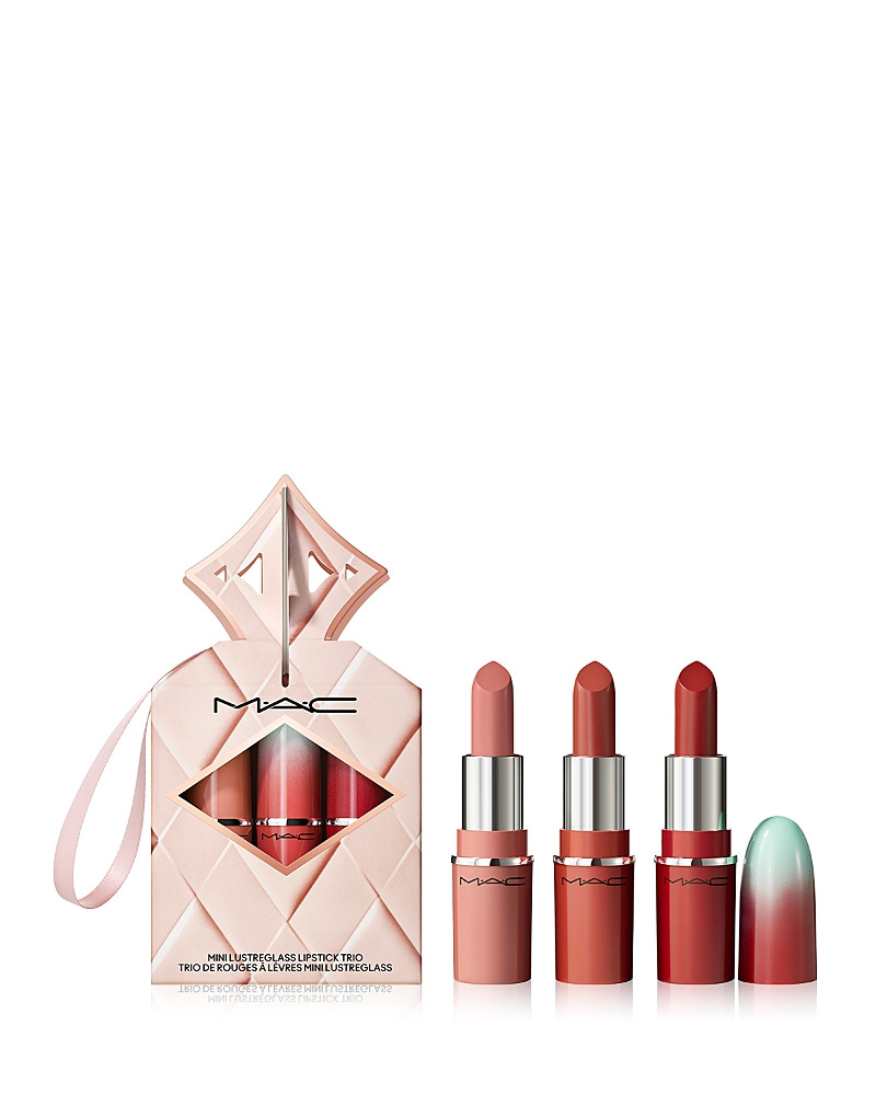 MAC Wildest Gleams Mini Lustreglass Lipstick Trio - Nudes | Bloomingdale's (US)
