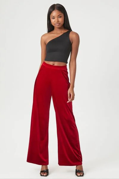 Velvet Wide-Leg Pants | Forever 21 | Forever 21 (US)