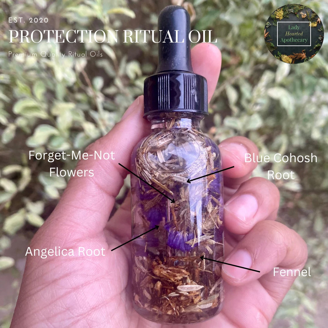 Protection Ritual Oil with Angelica Root: Witchcraft Intention | Etsy (US)