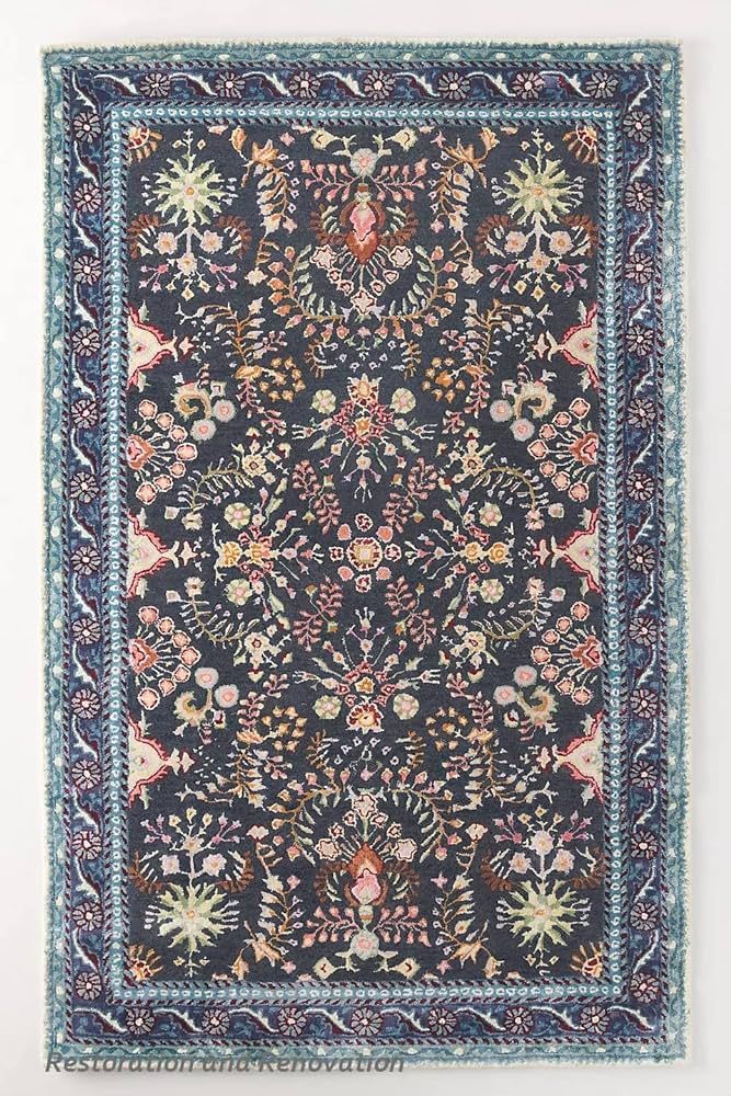 Restoration and Renovation Premium Hand-Tufted Wool Area Rug - Traditional Design with a Modern T... | Amazon (US)