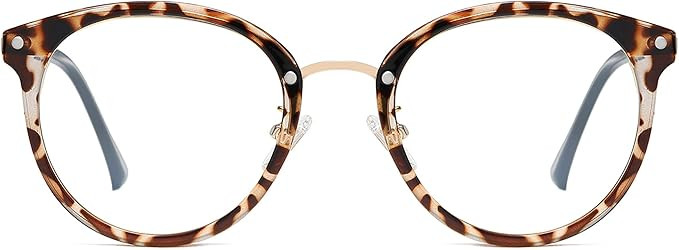 SOJOS Retro Big Round Blue Light Computer Glasses TR90 Eyewear Frame Ashley SJ9001 | Amazon (US)