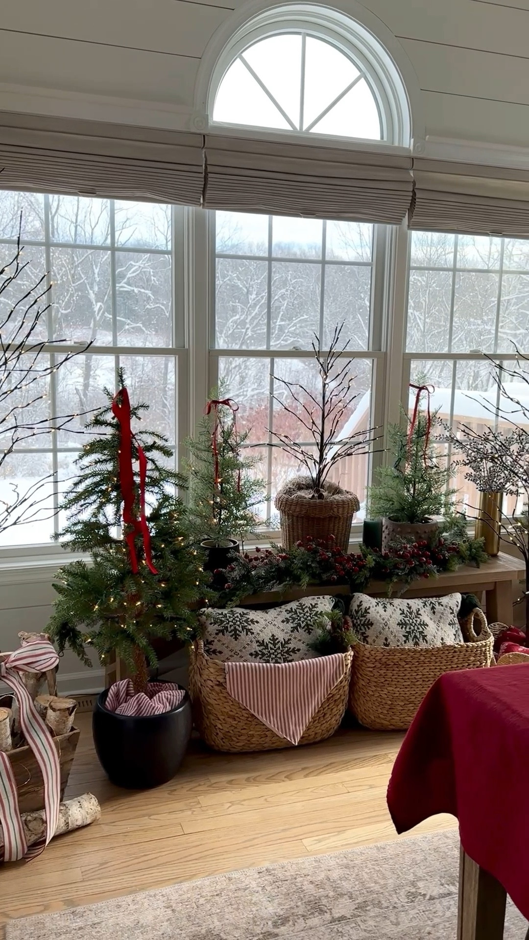 A snowy day and twinkle trees!! 

Some things on sale: 
Trio of prelit starburst trees
Prelit cedar trees
White birch logs
Fairy lights
Tabletop trees
Christmas decor
Tall baskets
Woven baskets
Ribbon
Pillow covers 


#LTKSaleAlert #LTKHoliday #LTKHome