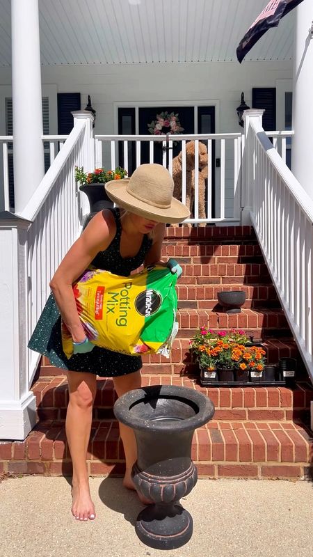 Solar fountains spring porch 

My planters were 11 inches so I bought an 8 inch planter for inside but you can also buy white the ones I linked 

#LTKhome #LTKVideo #LTKSeasonal