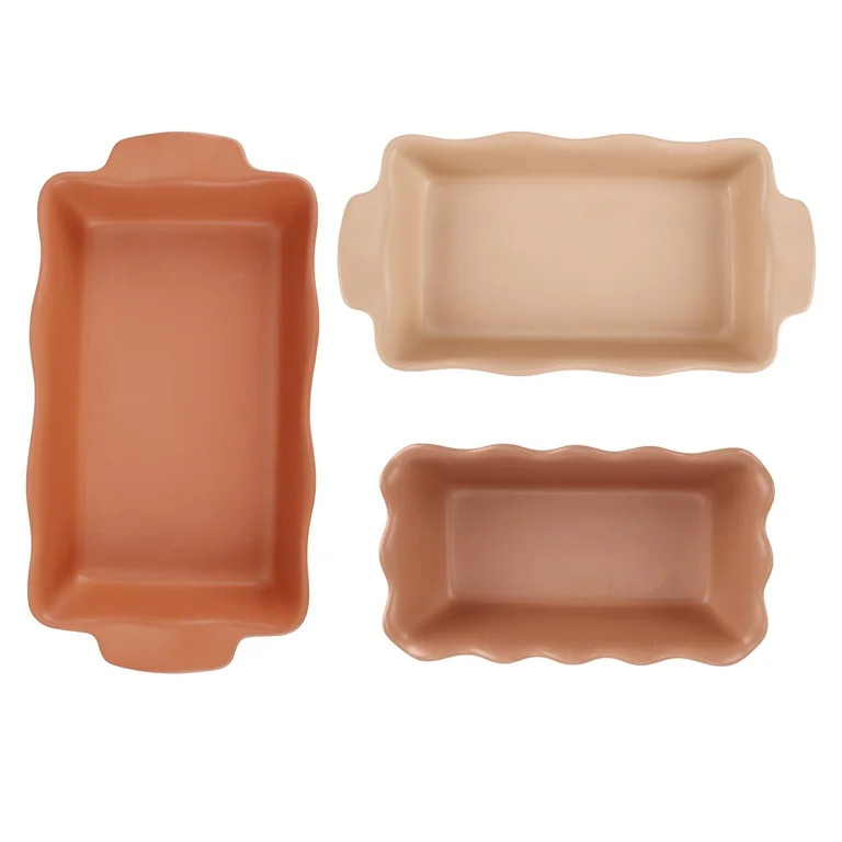 Just Feed Me by Jessie James Decker 3-Piece Casserole Bakeware Set, Multicolor | Walmart (US)