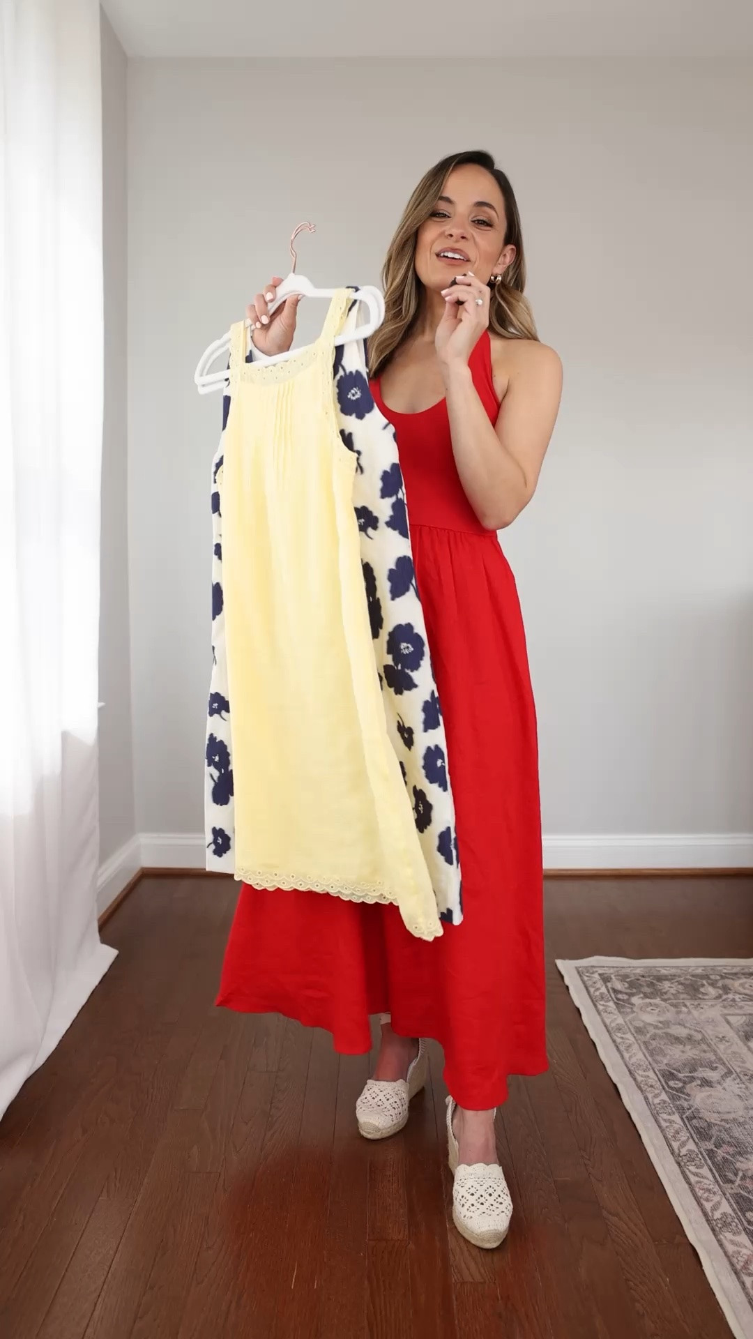 Three breezy summer dresses from @jcrew  and how they fit my petite 4’10” frame. #ad #injcrew 

Mixy Dress: XXS - true to size 
Floral Shift Dress: 00 - runs large, size down
Yellow Ramie Dress: XXS - true to size for a breezy fit, size down for a closer fit
Woven Espadrille: true to size 
Audrey Sandals: true to size

#LTKPetite