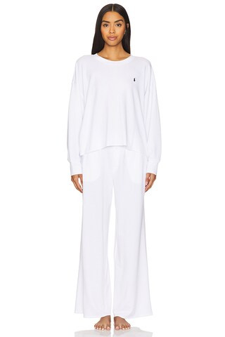 Polo Ralph Lauren Intimates Pajama Set in White Cloud from Revolve.com | Revolve Clothing (Global)