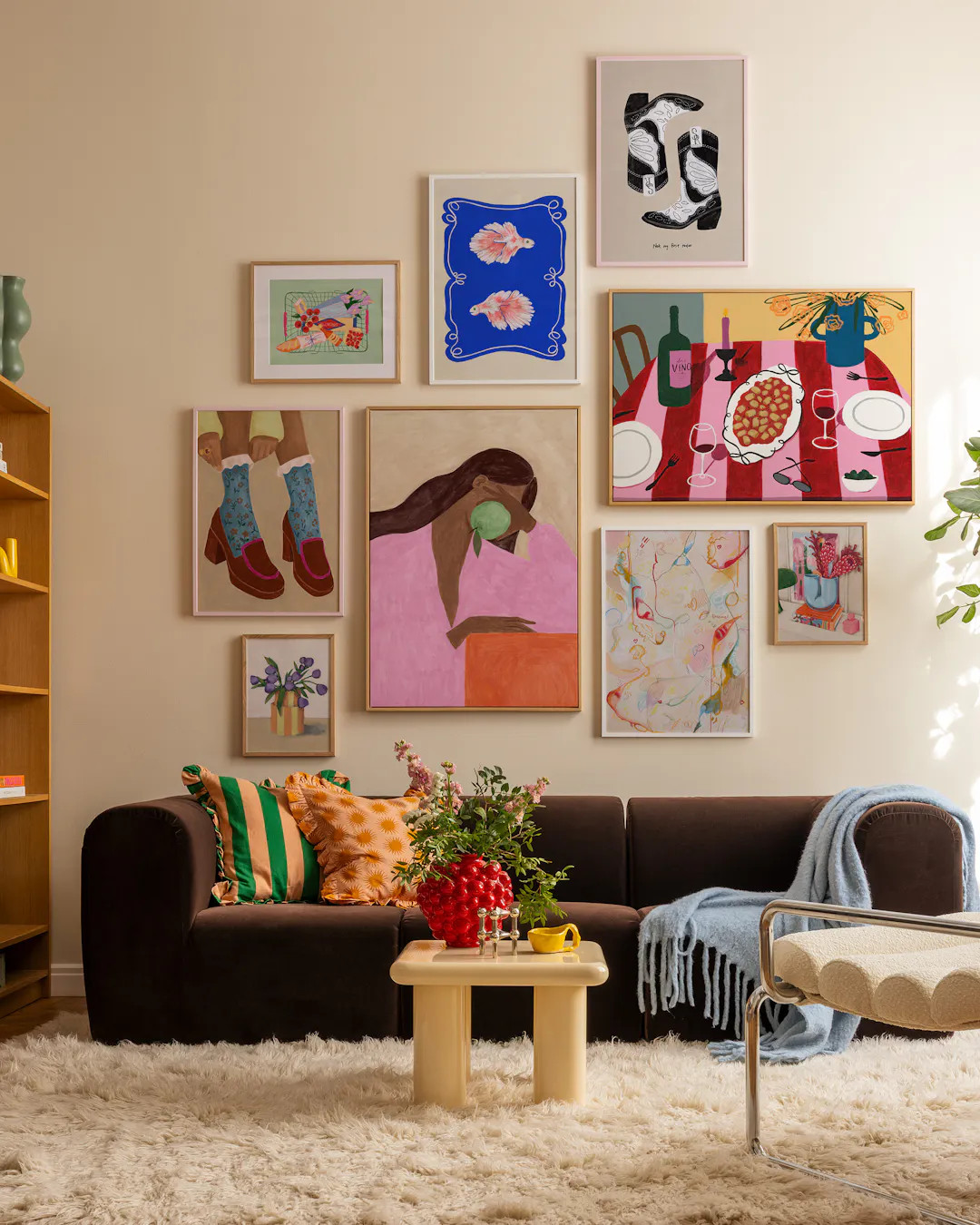 Eclectic Statements gallery wall | Desenio