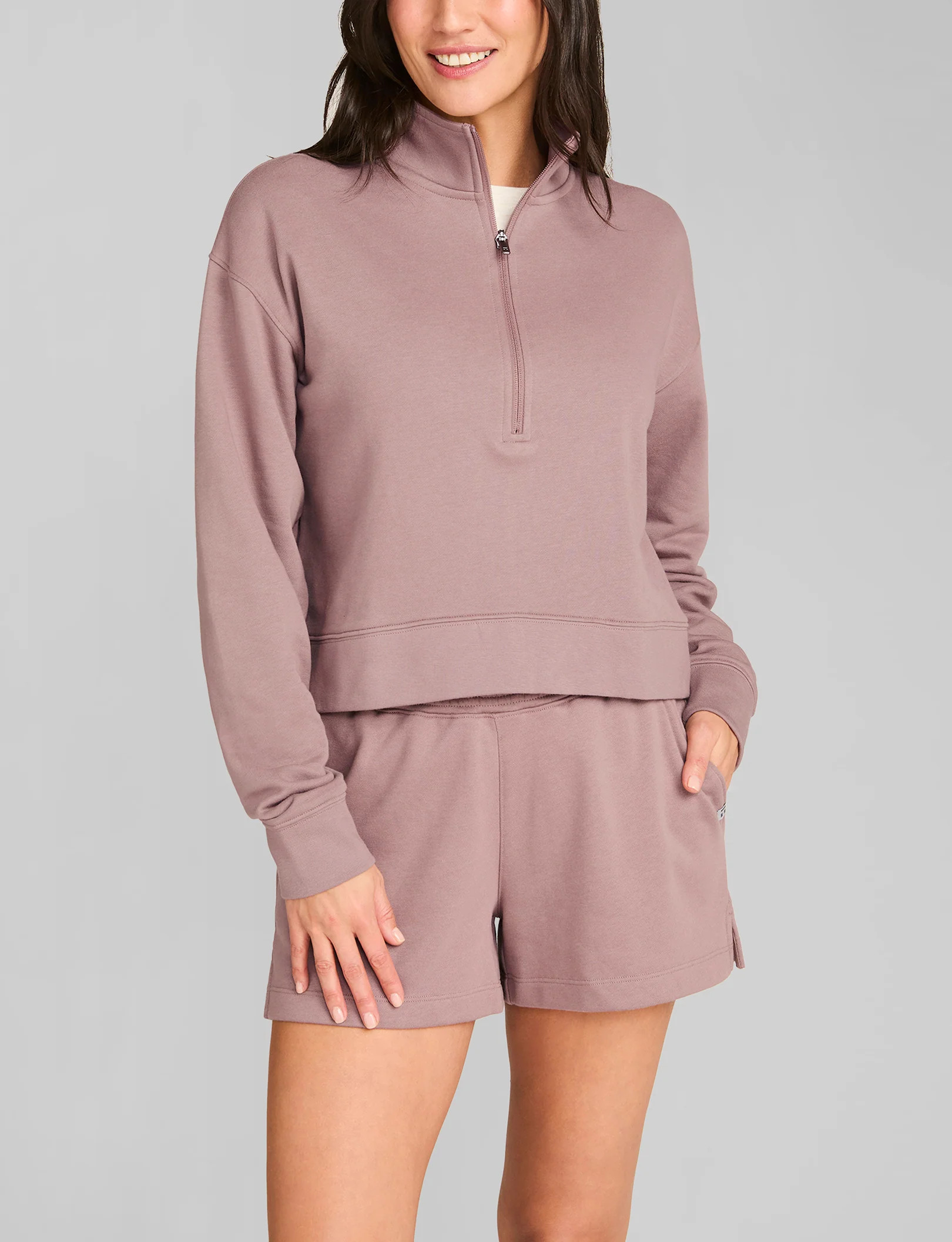Women's French Terry Half-Zip Sweatshirt | Tommy John