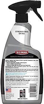 Weiman Stainless Steel Cleaner and Polish - Microfiber Cloth - Protects Appliances from Fingerpri... | Amazon (US)