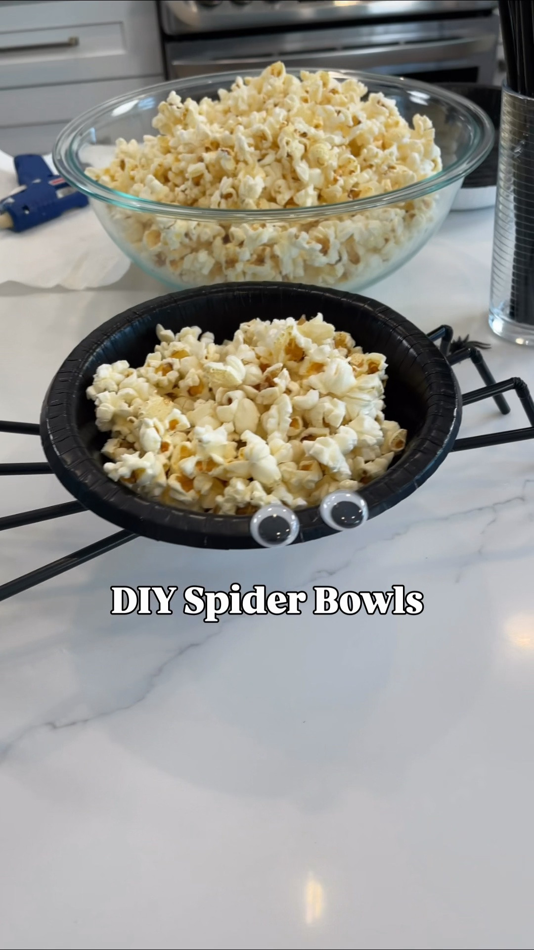 These spider bowls are SO easy and such a fun spooky-season party idea! 🕷️🖤 I used black paper bowls + black bendable straws for the legs, then added googly eyes to bring them to life.

Perfect for Halloween snacks, candy, party tables or movie night! Save this one for spooky season 👻

#LTKHalloween #HalloweenDIY #SpookySeason #HalloweenPartyIdeas #EasyHalloweenDIY

#LTKSeasonal #LTKHome #LTKmomlife