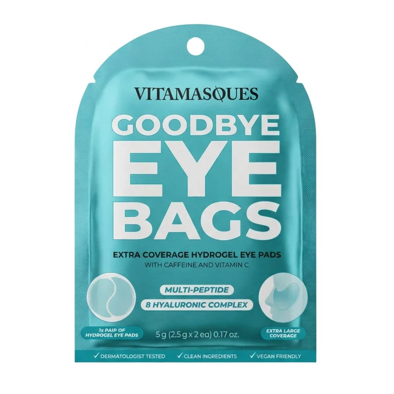 Vitamasques Goodbye Eye Bags Extra Large Hydrogel Eye Pads, 1 Pair | Walmart (US)
