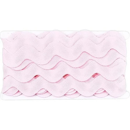 10 Yards 1.57 Inch Pink RIC Rac Ribbon Bulk Wave Trim Rick Rack Bending Fringe Polypropylene Fabric Edge Trimming Ribbon for Sewing Making Craft Gift Wrapping Wedding Christmas Decor Supply | Walmart (US)