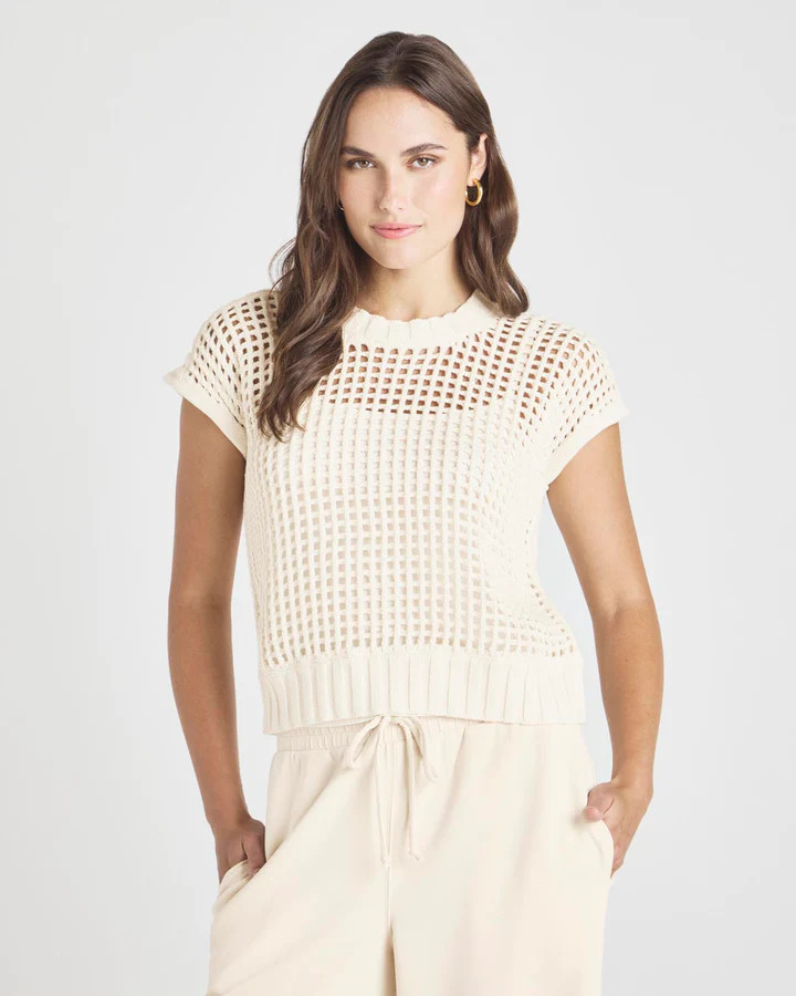 Splendid x @Cellajaneblog Pointelle Sweater Vest | Splendid