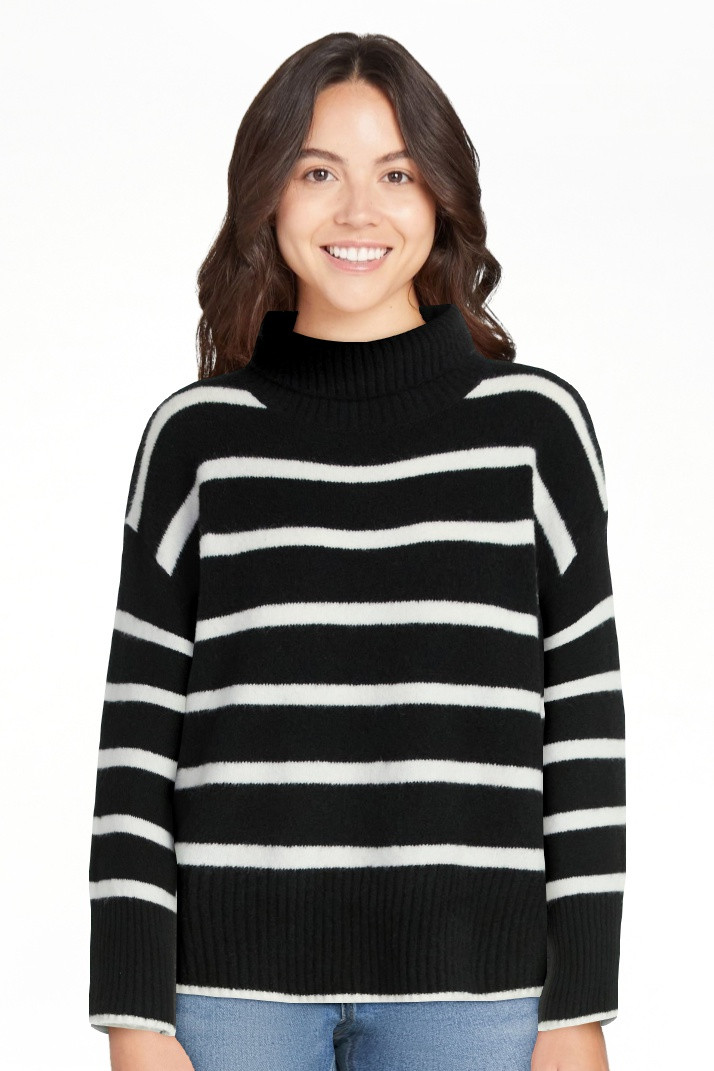 Time and Tru Women's Chunky Turtleneck Pullover Sweater with Long Sleeves, Mid-weight, Sizes XS-X... | Walmart (US)