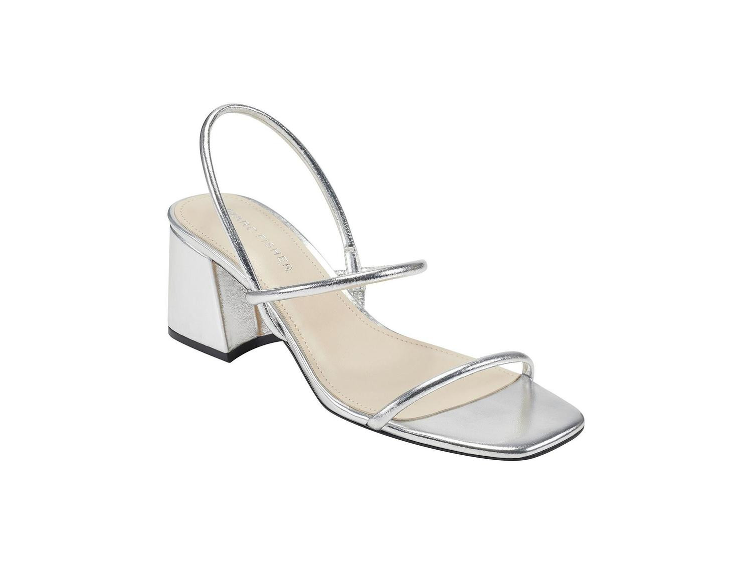 Marc Fisher Womens Womens Galvin Dress Sandals, SILVER, Size 7.5 | Walmart (US)