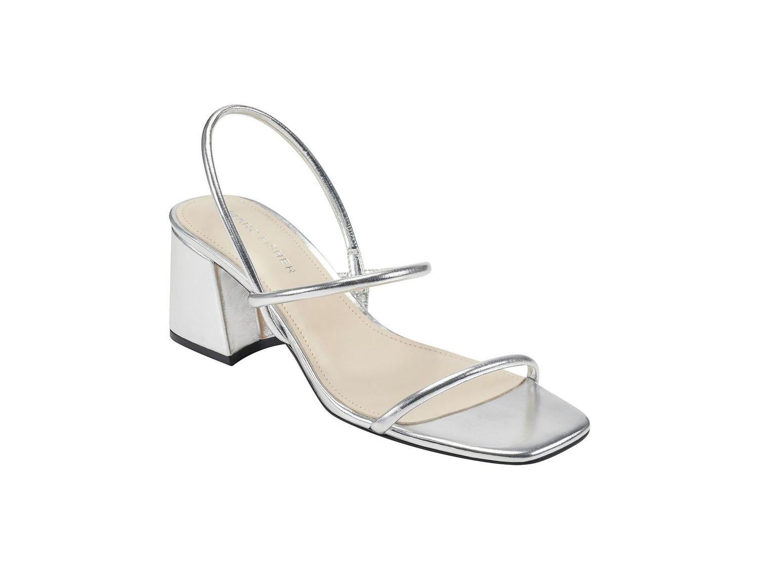 Marc Fisher Womens Womens Galvin Dress Sandals, SILVER, Size 7.5 | Walmart (US)