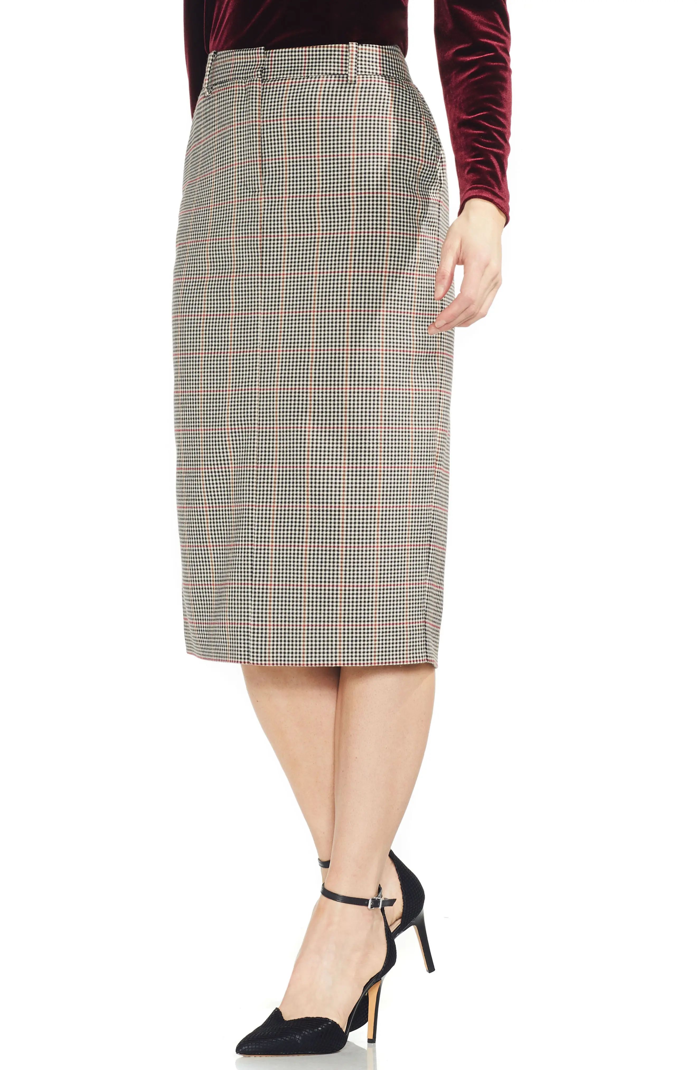Vince Camuto Country Check Pencil Skirt | Nordstrom