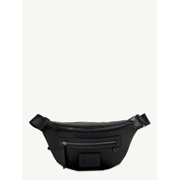Love & Sports Women's Sophia Belt Bag Fanny Pack Black | Walmart (US)
