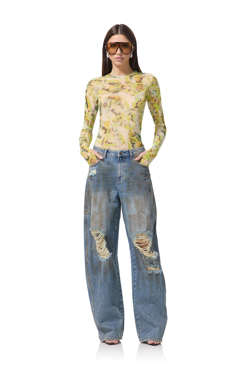 Kaylee Top - Lime Wing | ShopAFRM