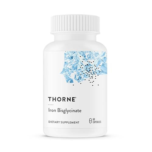 THORNE - Iron Bisglycinate - 25 mg Iron Supplement for Enhanced Absorption Without Gastrointestinal Side Effects* - NSF Certified for Sport - Gluten-Free - 60 Servings | Amazon (US)