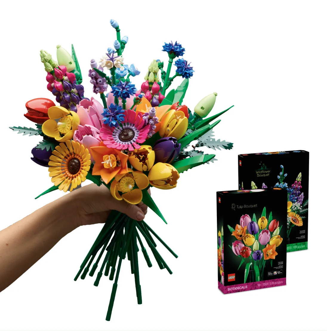 LEGO Botanicals Tulips & Wildflowers Bundle - Building Sets for Adults, Ages 18+ - Mother's Day G... | Walmart (US)