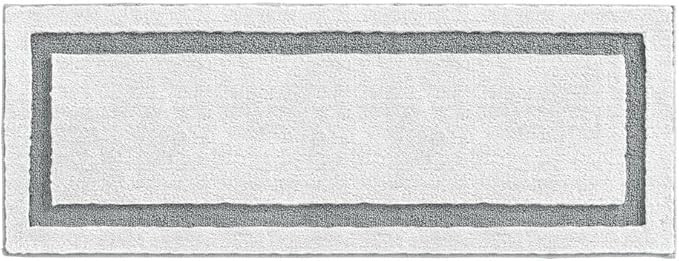 mDesign Large Modern Bath Mat Runner - Non-Skid Bathroom Runner Rug - Long Bath Mat - Oversized M... | Amazon (US)