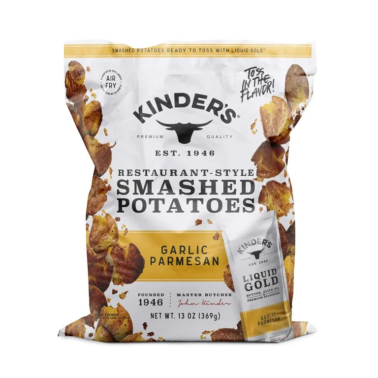 Kinder's Garlic Parmesan Frozen Smashed Potatoes, 13 oz Bag | Walmart (US)