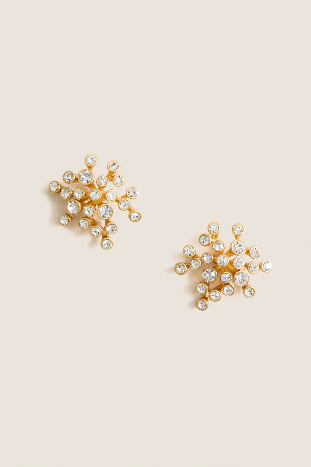 Gold Bezel Cluster Earrings | Tuckernuck (US)