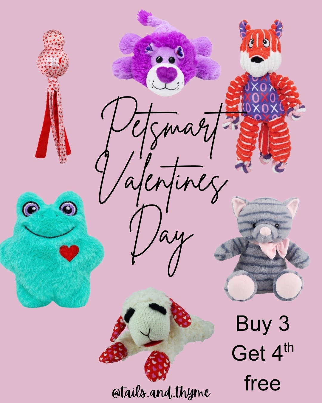 PetSmart Valentine’s Day faves for your pup! 💕🐾
So many cute squeak toys + the Buy 3 Get 1 Free deal is live now!
Linking my top picks on LTK 💘 #TailsAndThyme

#LTKValentine #LTKmomlife #LTKSeasonal