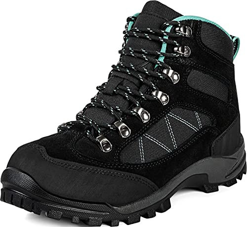 R CORD Womens Hiking Boots Trekking Camping Trail Hiking Boots for Women Lightweight Durable Hiking Boot Outdoor Boots Black Size 9 | Amazon (US)