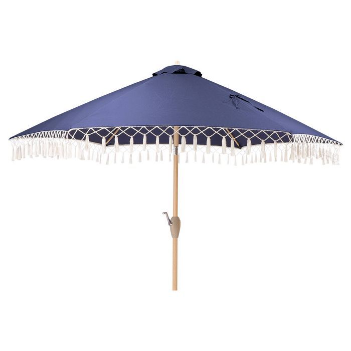 9' Round Patio Umbrella DuraSeason Fabric™ Navy - Threshold™ | Target