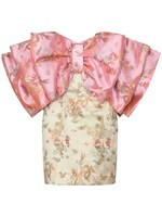 ROTATESILVIA PRINTED SATIN MINI DRESS | Luisaviaroma