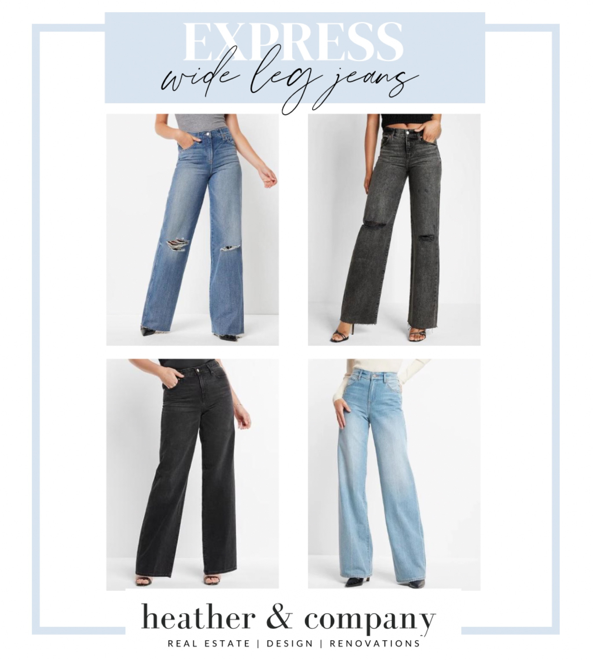 Express wide leg jeans 

#LTKunder50 #LTKworkwear #LTKstyletip