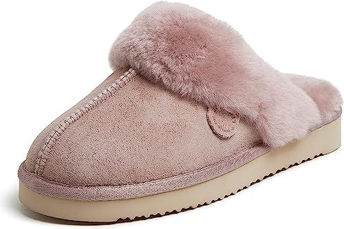 Dearfoams Women's Fireside Water Resistant Sydney Shearling Scuff Slipper | Amazon (US)