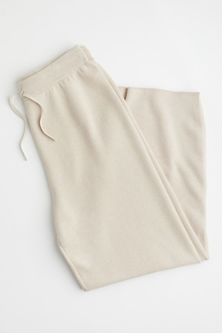 Garter-stitched Knit Pants | H&M (US + CA)