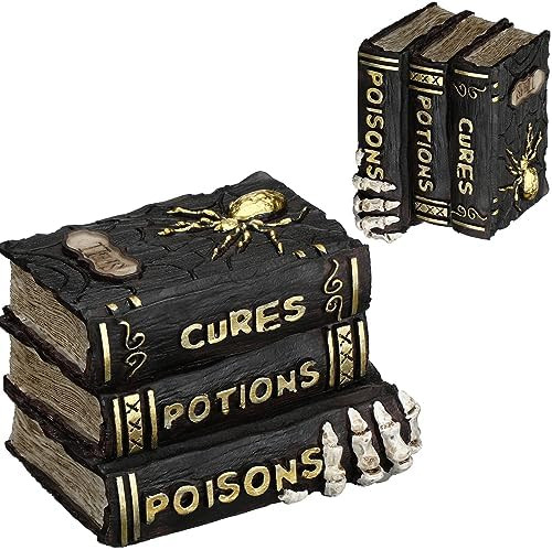 Witch and Wizard Spellbook Tabletop Decoration, Halloween Resin Witch and Wizard Spellbook Table ... | Amazon (US)