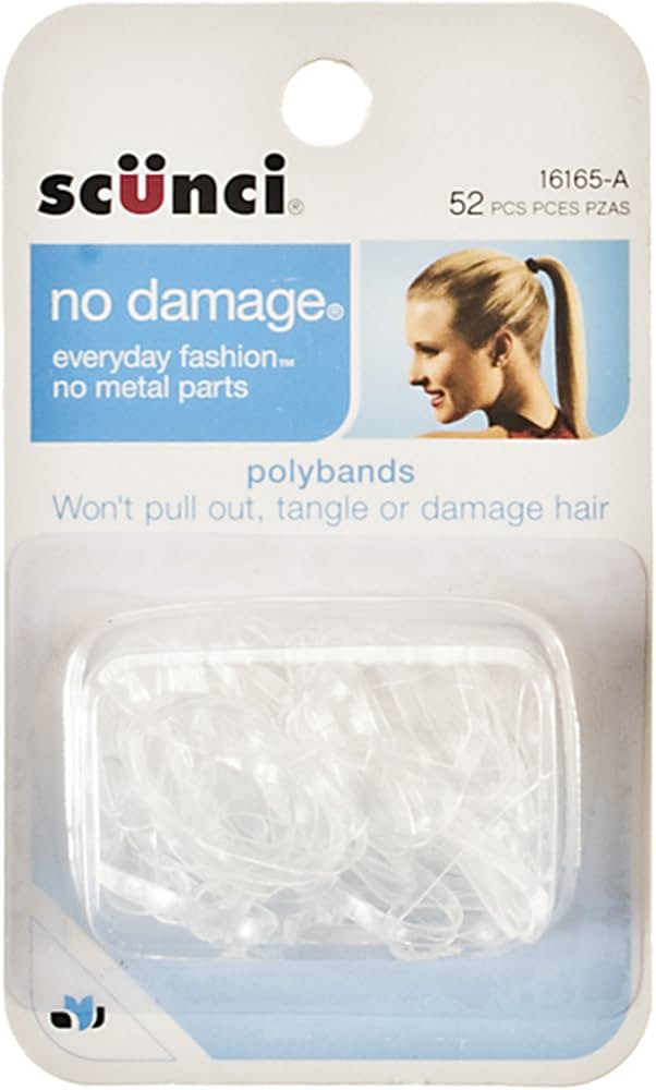 Scunci 1616503A048 Clear No Damage Poly Bandstm 52 Count | Amazon (US)