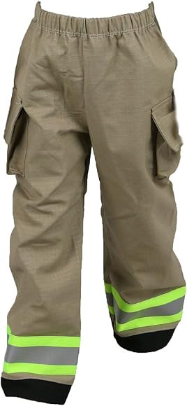 Fully Involved Stitching Firefighter Tan/Yellow Toddler Turnout Pants (3T) | Amazon (US)